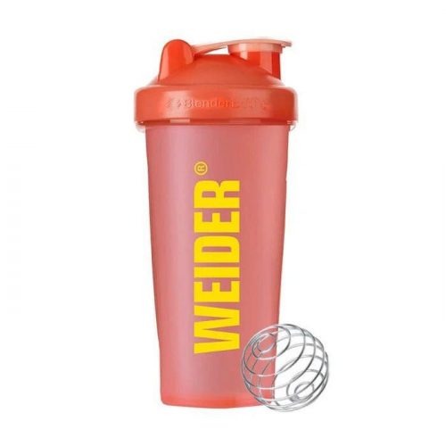 Shaker italkeverő palack - 600 ml - narancssárga