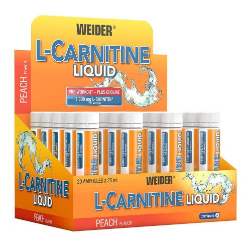 L-Carnitine Liquid zsírégető folyadék – 1800 mg (20x25ml) - őszibarack