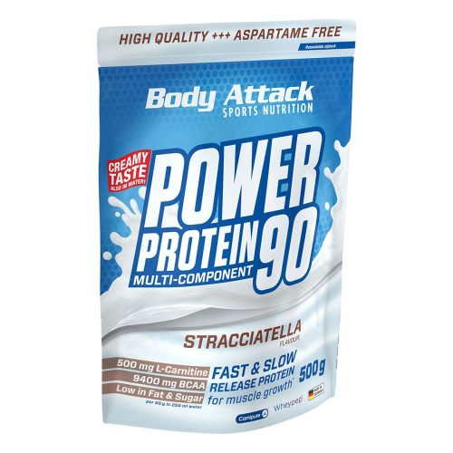 Power Protein 90 multi-component fehérje – 500 g - sztracsatella