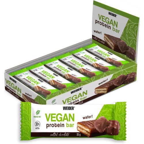 Vegan Protein Wafer Bar fehérje szelet - 12x35g - sós csokoládé